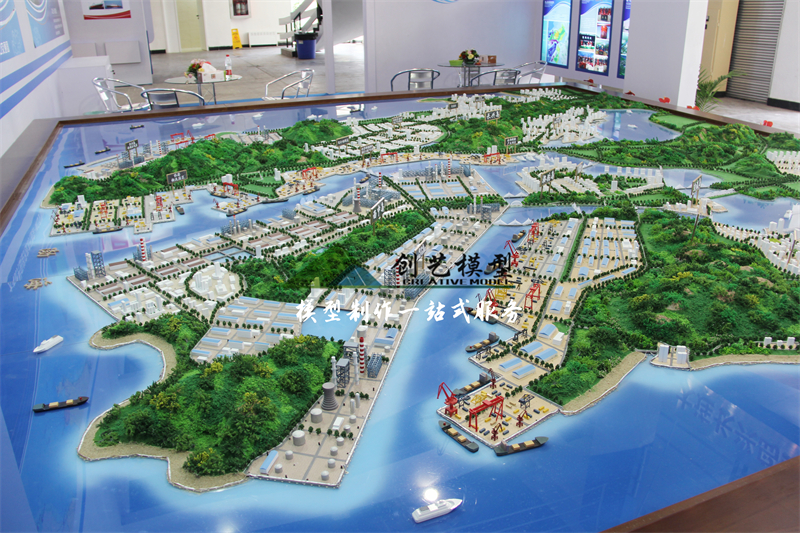 大連長興島技術開發區規劃模型